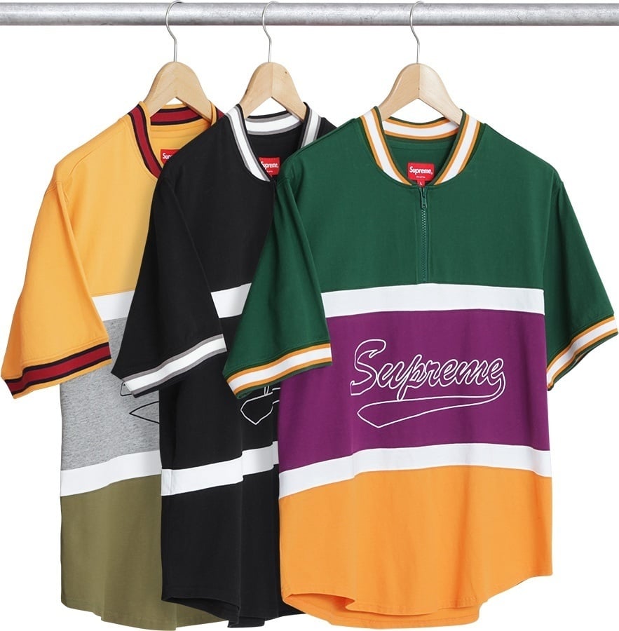 Half Zip S/S Baseball Top
